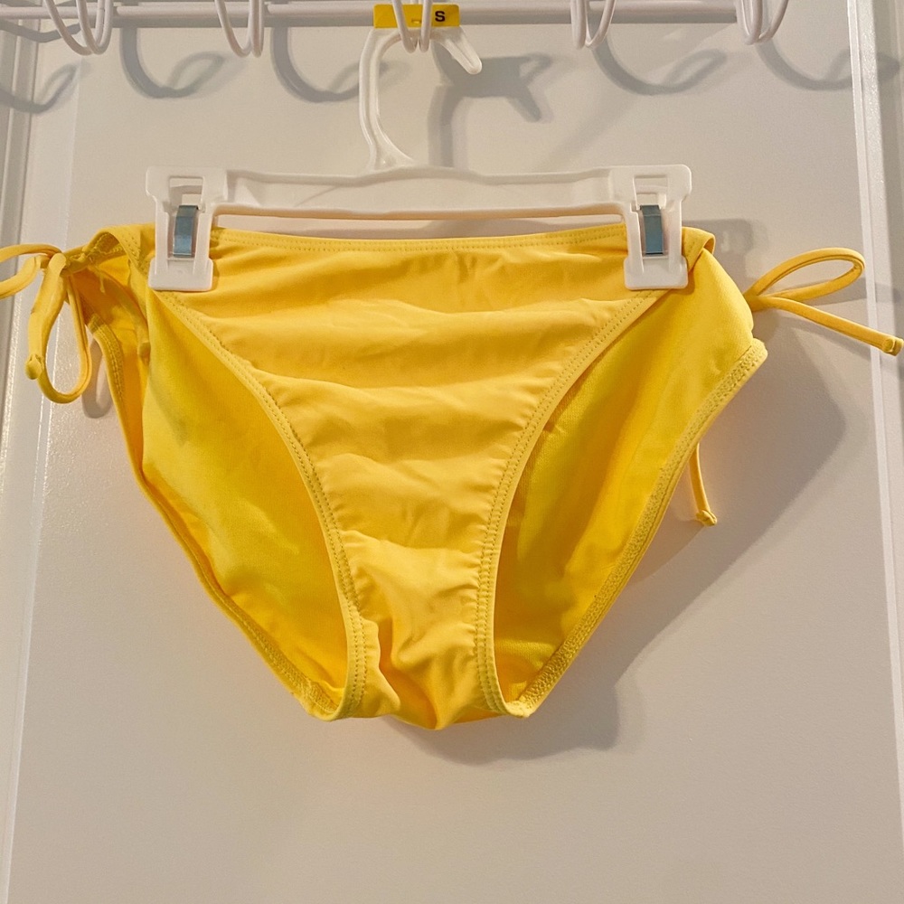 Yellow Tie Bathing Suit Bottoms